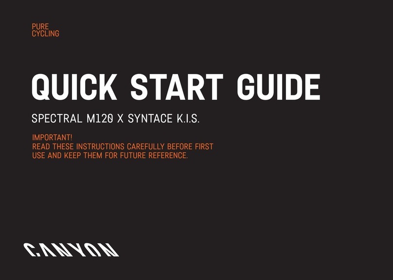 Canyon SPECTRAL M120 X SYNTACE K.I.S. quick start guide