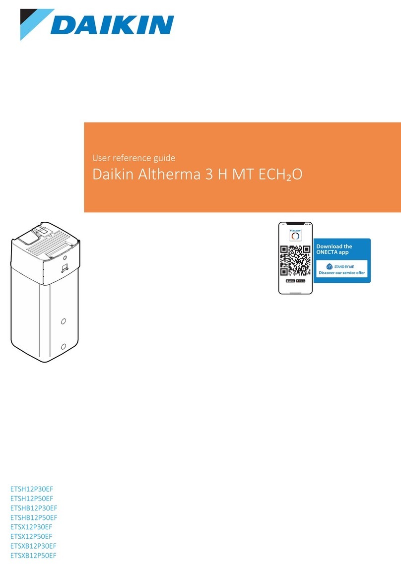 Daikin ETSH12P50EF User reference guide