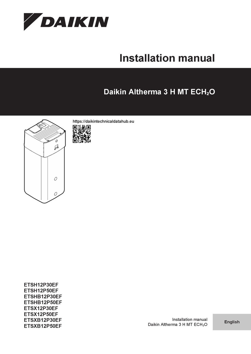Daikin ETSH12P30EF User manual