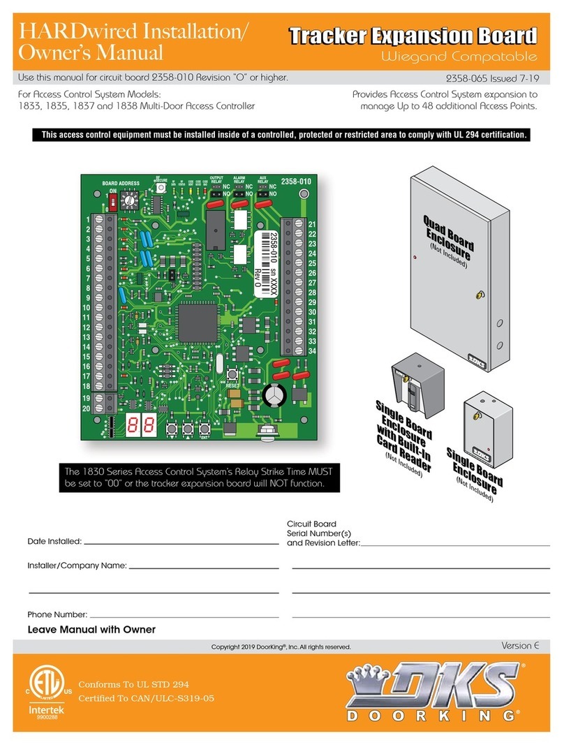 DoorKing 1830 Series Installation & owner's manual
