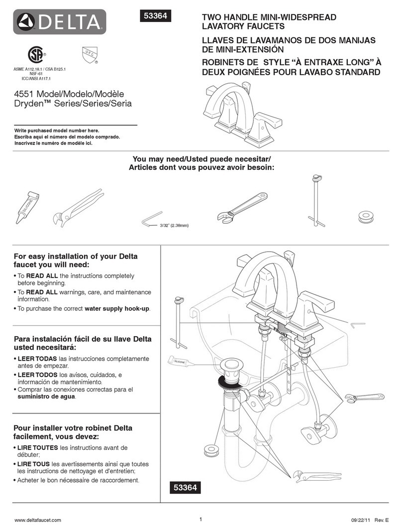 Delta Dryden 4551 Series User manual