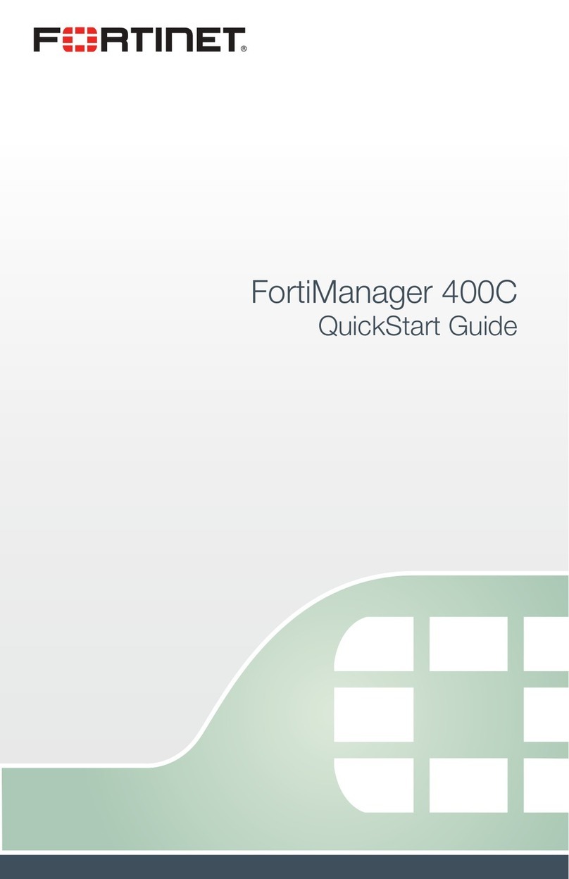 Fortinet FortiManager 400C User manual