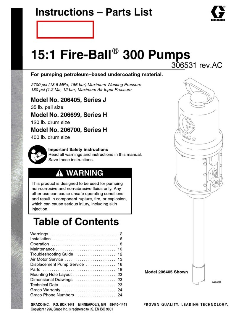 Graco Fire-Ball J Series Operation manual Graco Fire-Ball J Series Operation manual