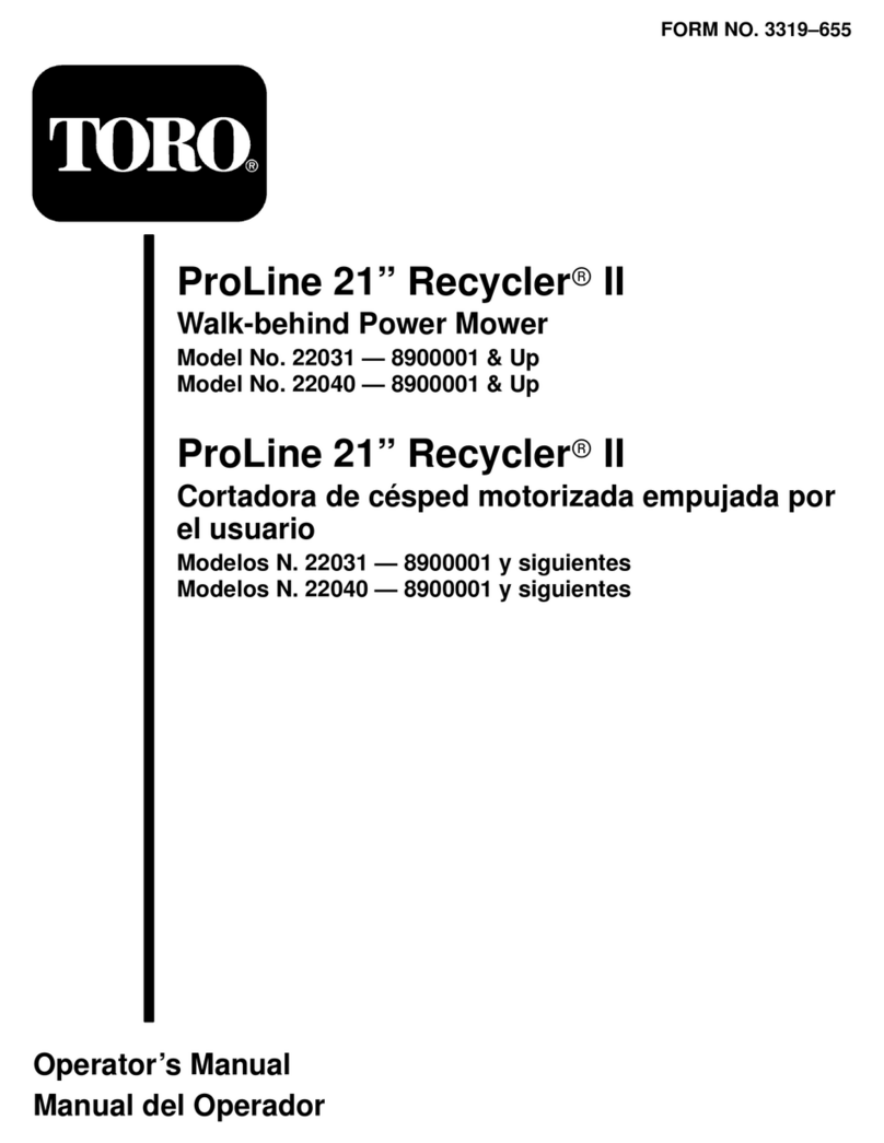 Toro Recycler II ProLine 21 User manual