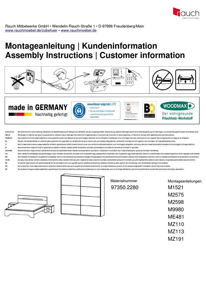 Rauch Noosa M1521 Assembly instructions