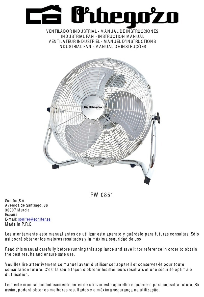 Orbegozo PW 0851 instruction manual