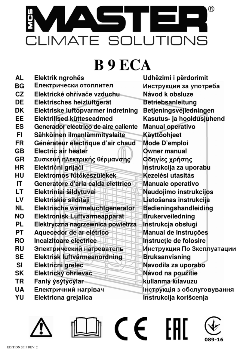Master B 9 ECA User manual Master B 9 ECA User manual