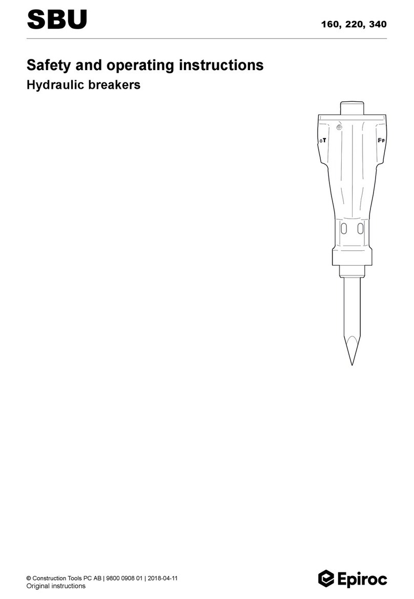 Epiroc SBU 220 Maintenance and service guide