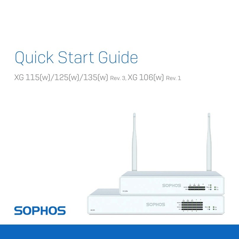 Sophos XG 115 quick start guide Sophos XG 115 quick start guide
