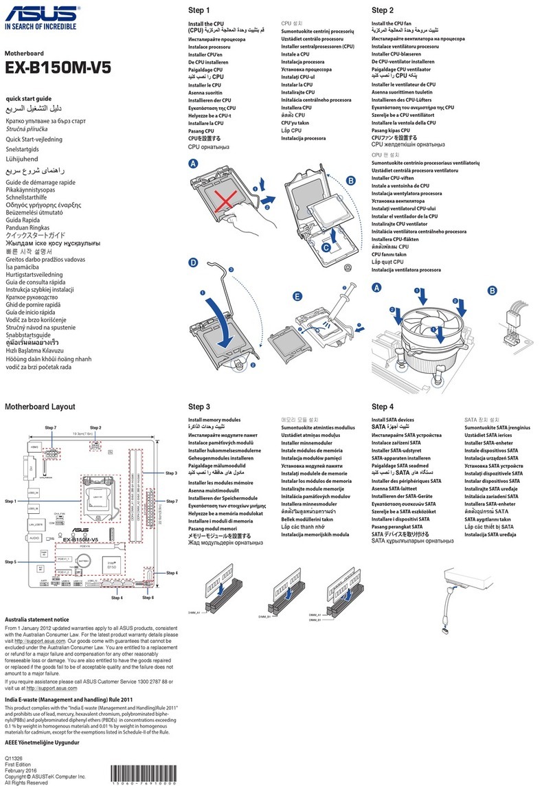 Asus EX-B150M-V5 User manual
