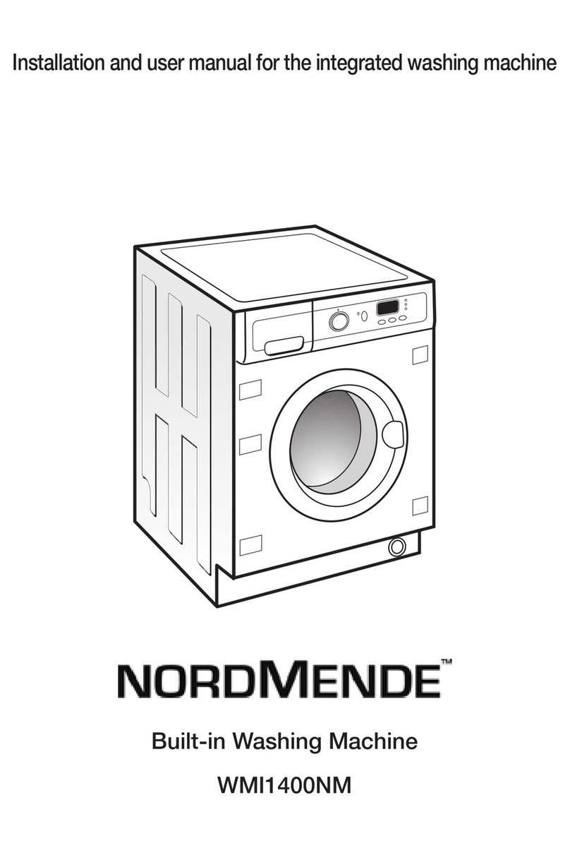 Nordmende WMI1400NM Installation and user manual Nordmende WMI1400NM Installation and user manual