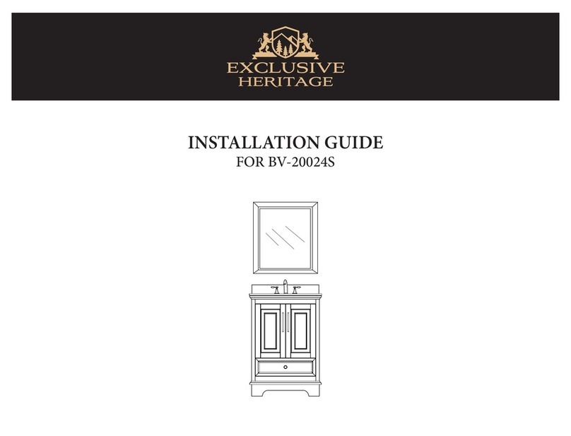 Exclusive Heritage BV-20024S installation guide Exclusive Heritage BV-20024S installation guide