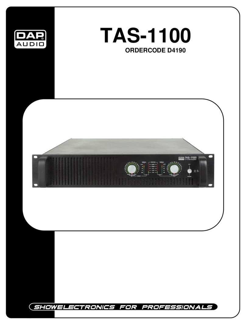 DAPAudio TAS-1100 User manual