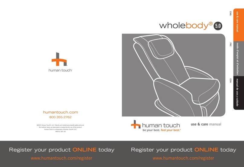 Human Touch Wholebody 5.0 Use & care manual