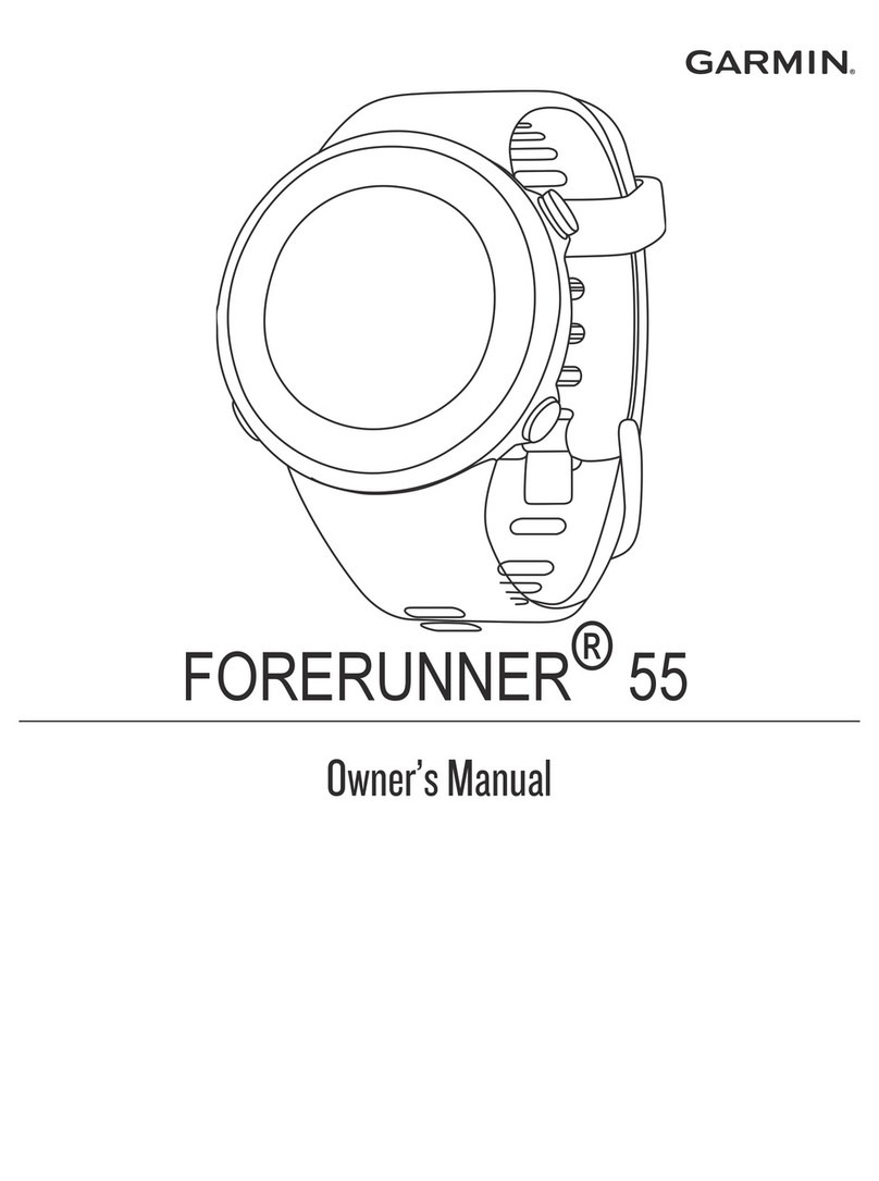 Garmin FORERUNNER 55 owner's manual