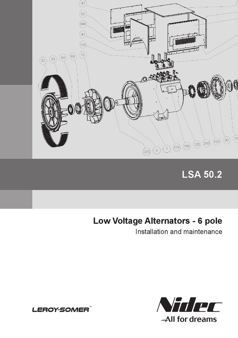 Nidec LAROY-SOMER LSA 50.2 Instruction Manual