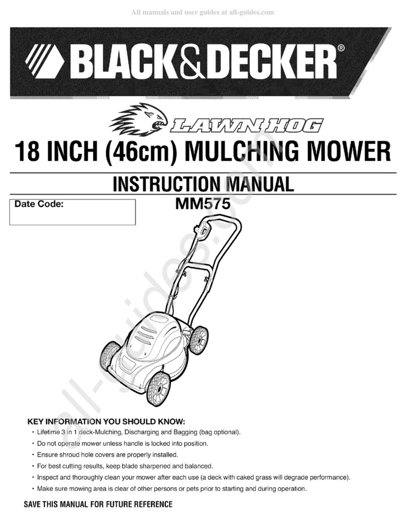 Black & Decker Lawn Hog MM575 User manual