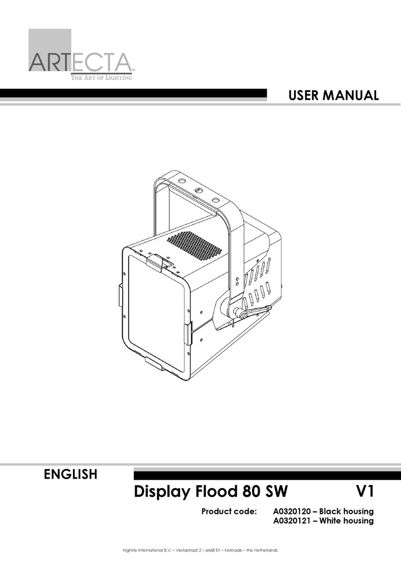 Artecta Display Flood 80 SW V1 user manual