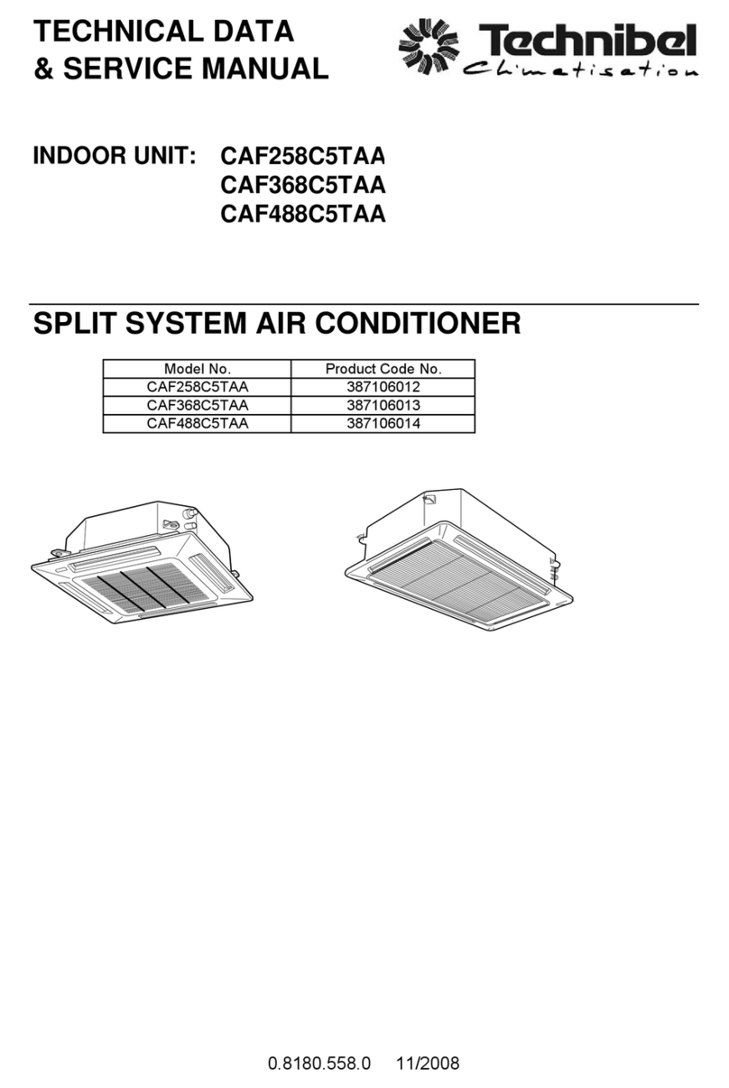 Technibel CAF258C5TAA User manual Technibel CAF258C5TAA User manual