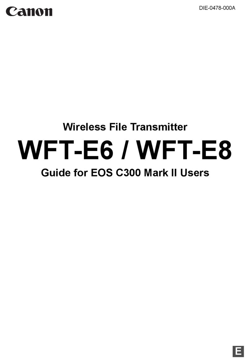 Canon WFT-E6 User manual