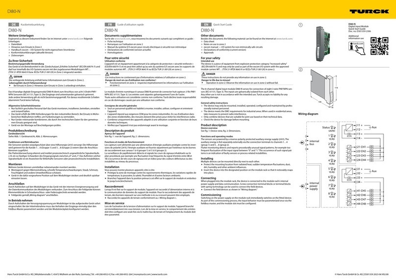 turck DI80-N quick start guide