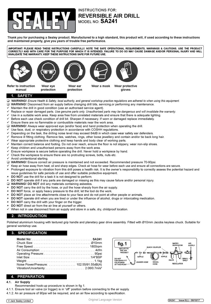 Sealey SA241 User manual
