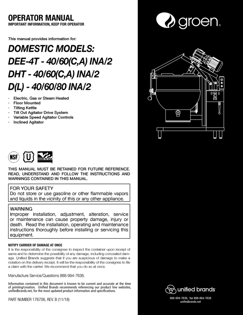 Groen DEE-4T-40CINA/2 Operator's manual