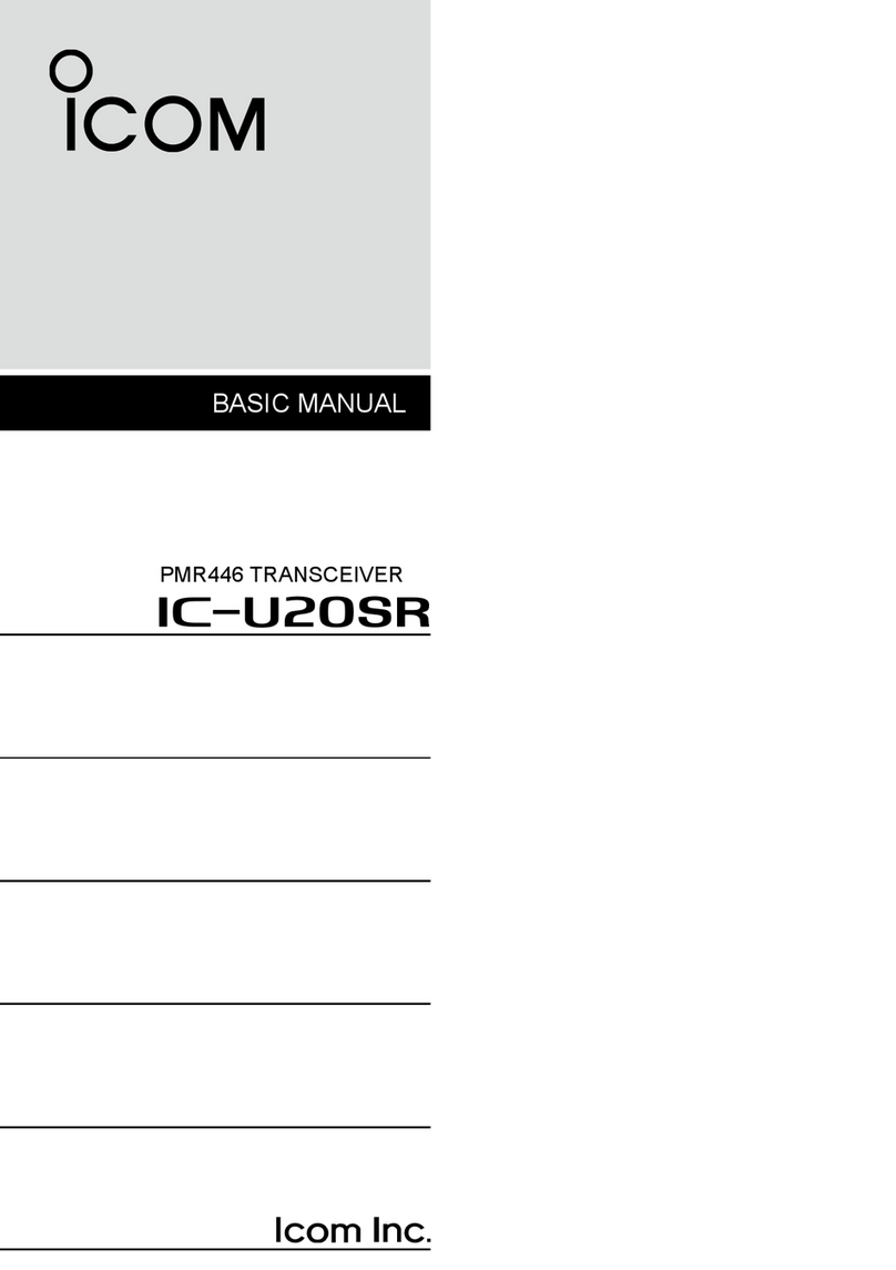 Icom IC-U20SR Installation guide