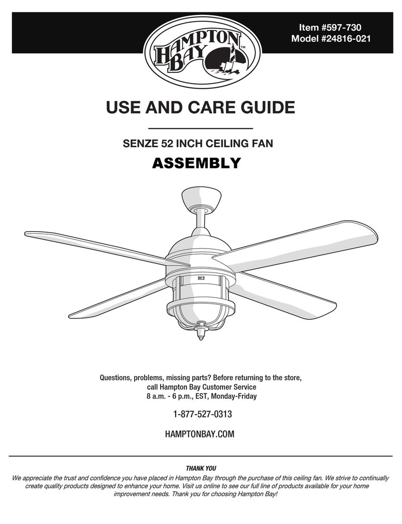 HAMPTON BAY 597-730 User manual