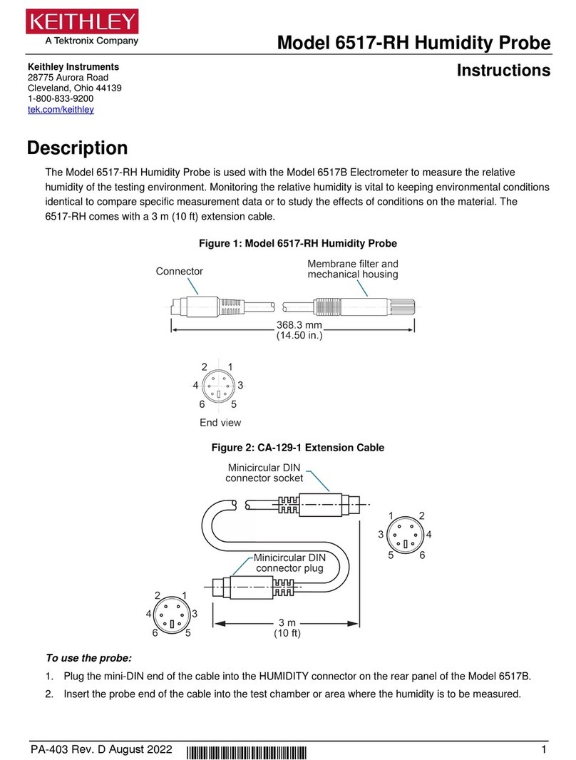 Tektronix Keithley 6517-RH User manual