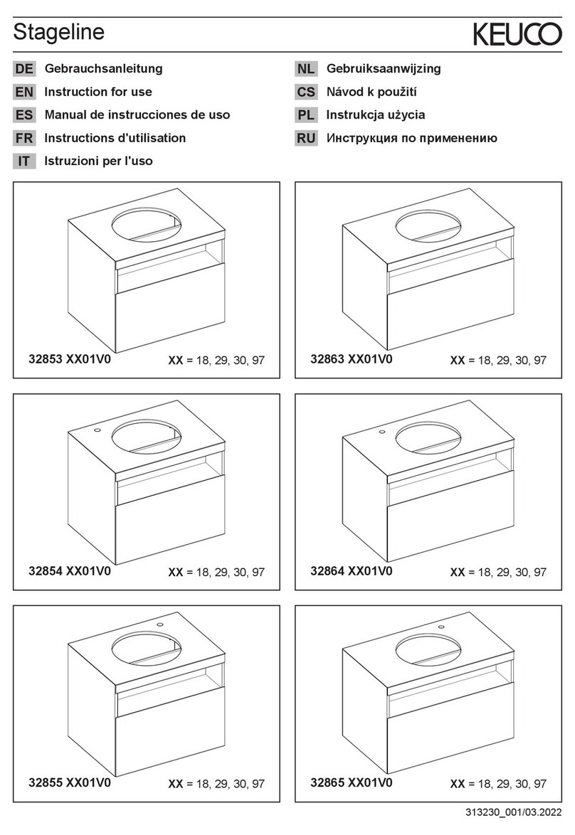 KEUCO Stageline 32853 01V0 Series User manual