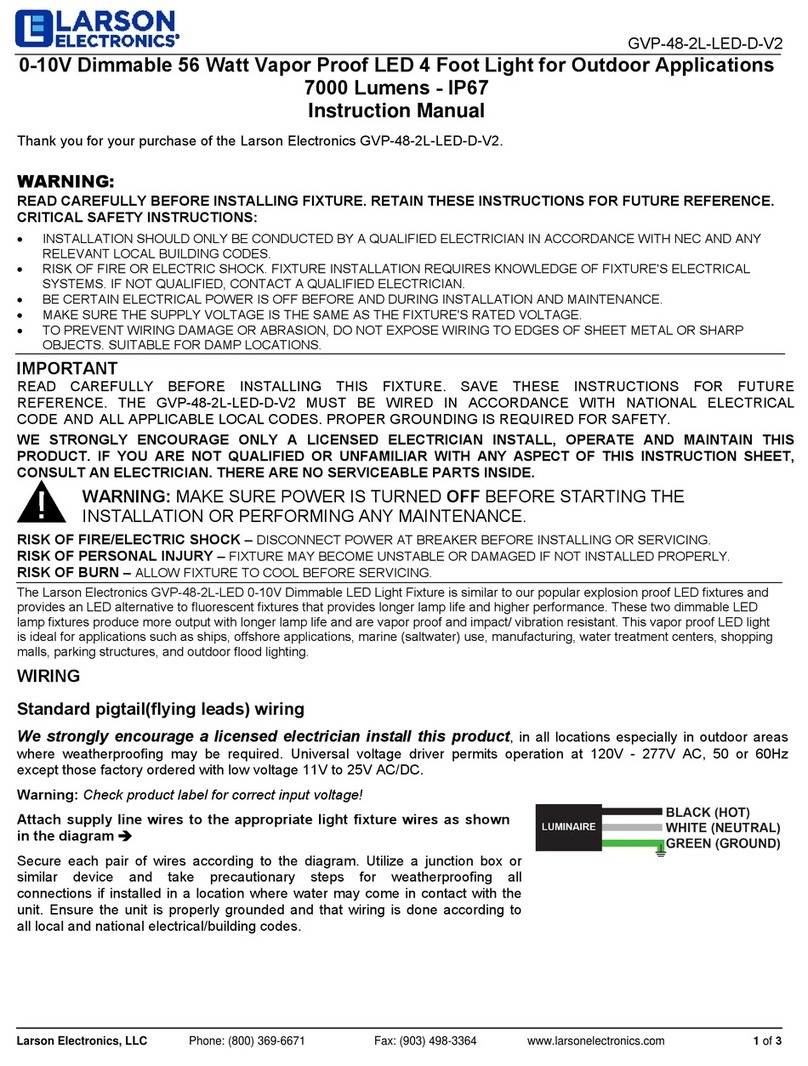 Larson Electronics GVP-48-2L-LED-D-V2 User manual Larson Electronics GVP-48-2L-LED-D-V2 User manual