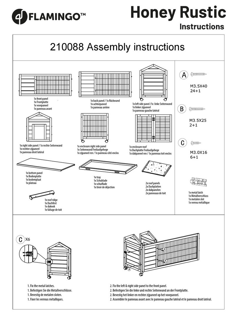 Flamingo Honey Rustic 210088 instructions