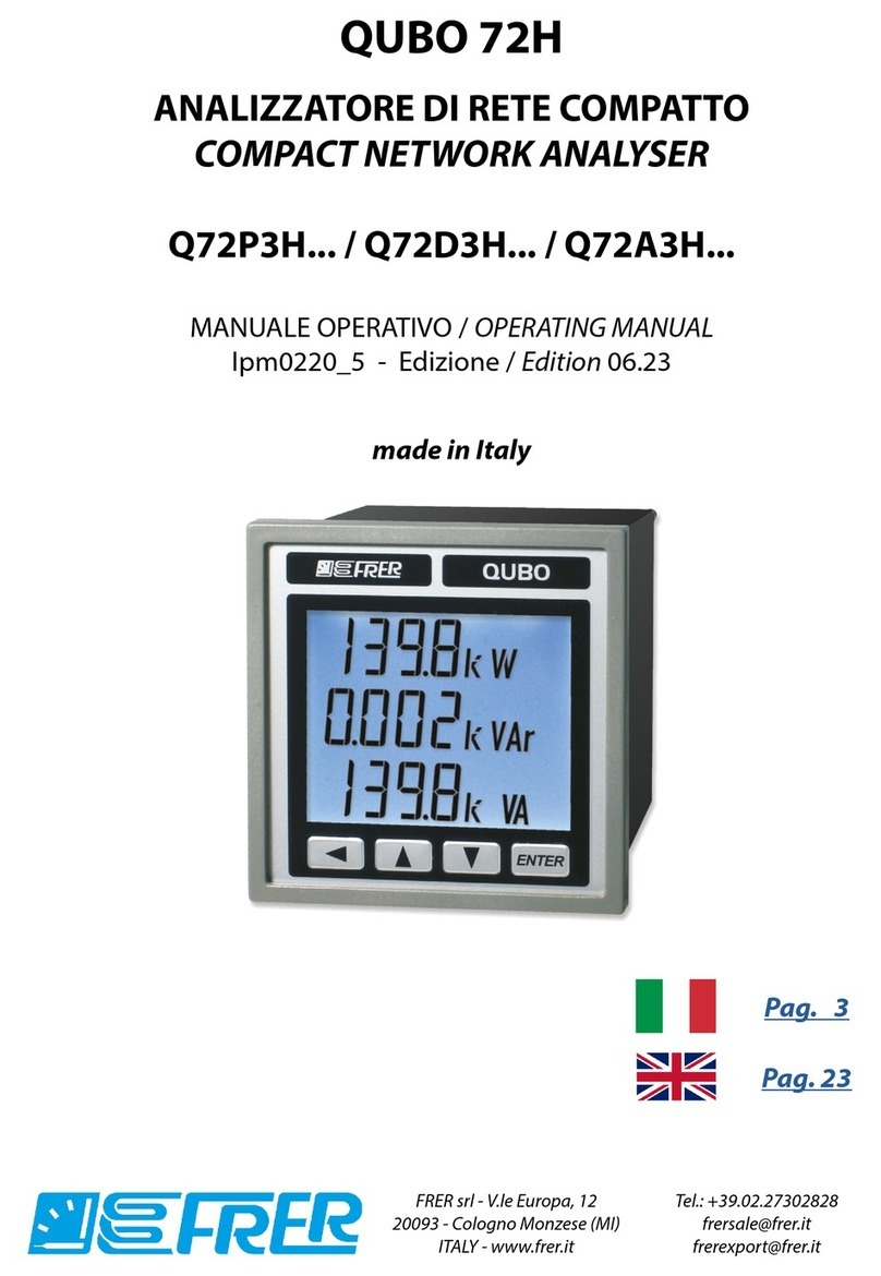 FRER QUBO Q72P3H Series operating manual
