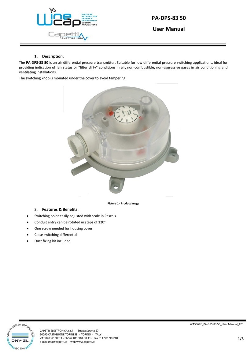 Capetti Elettronica Winecap PA-DPS-83 50 user manual