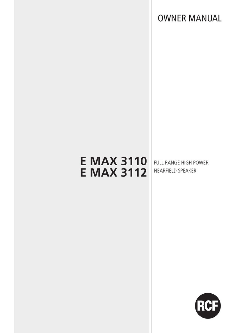 RCF E MAX 3110 User manual