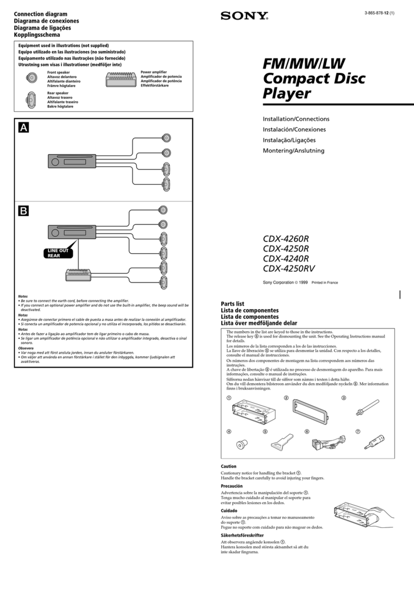 Sony CDX-4250R Product guide
