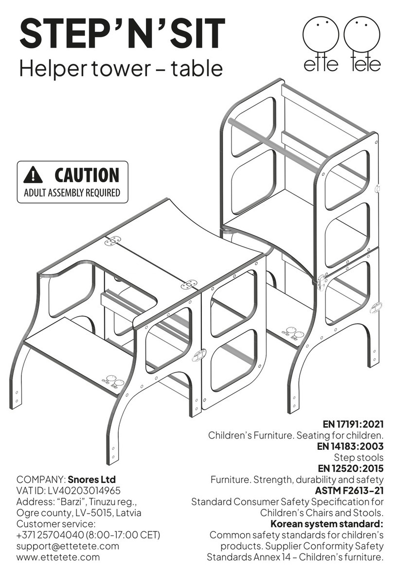Ette Tete STEP'N'SIT manual Ette Tete STEP'N'SIT manual