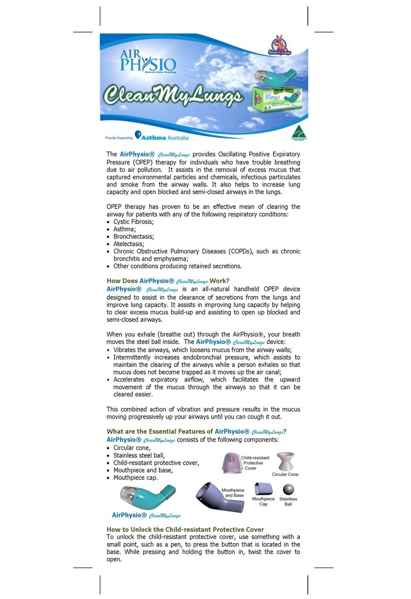 AirPhysio CleanMyLungs manual