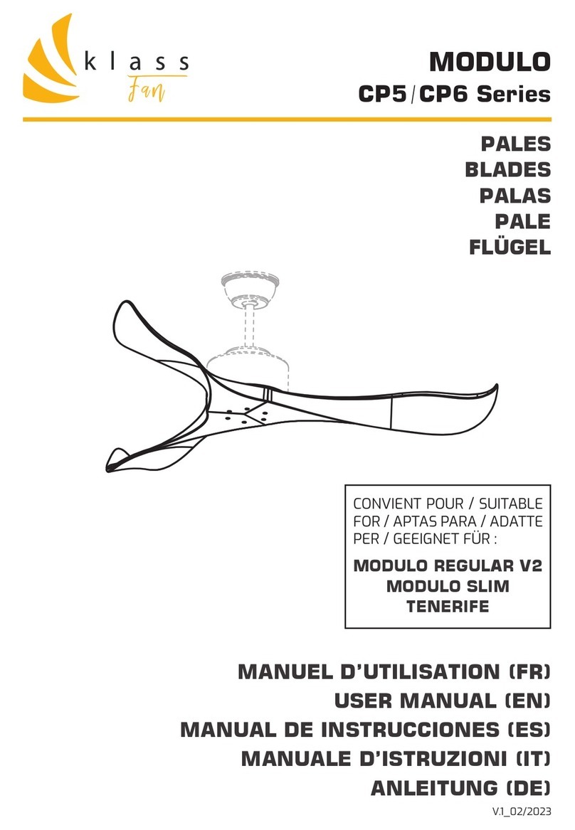 KLASS Fan MODULO CP5 Series user manual