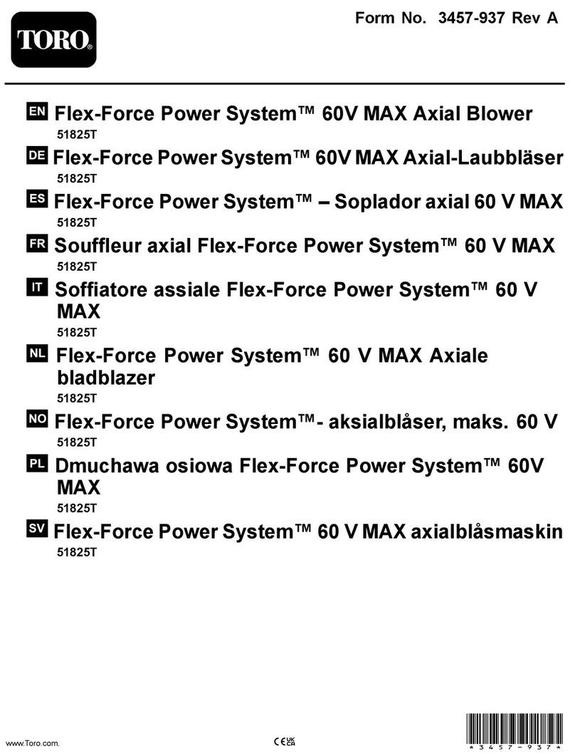Toro Flex-Force Power System 60V MAX User manual