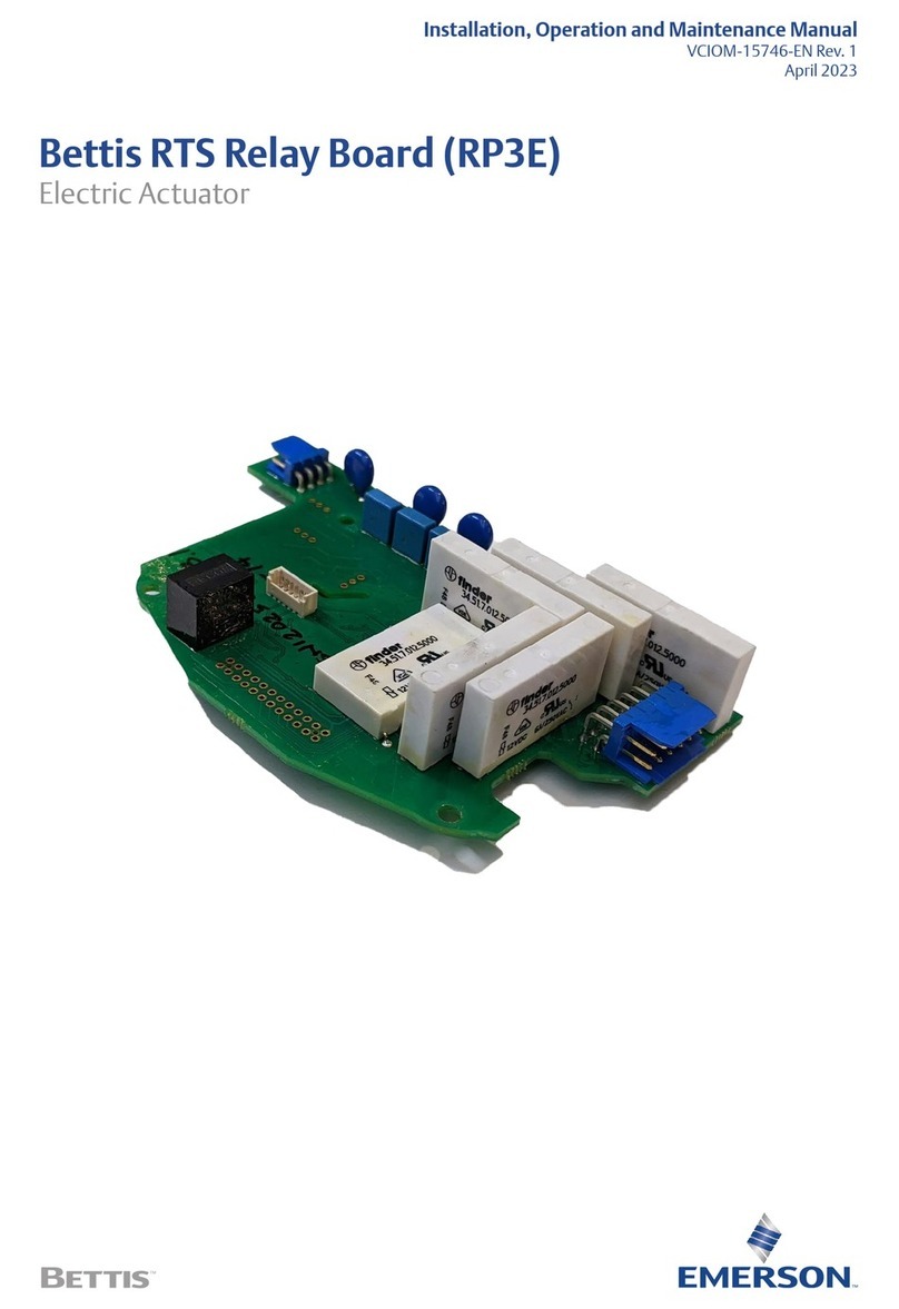Emerson Bettis RP3E Installation, operation and maintenance manual Emerson Bettis RP3E Installation, operation and maintenance manual