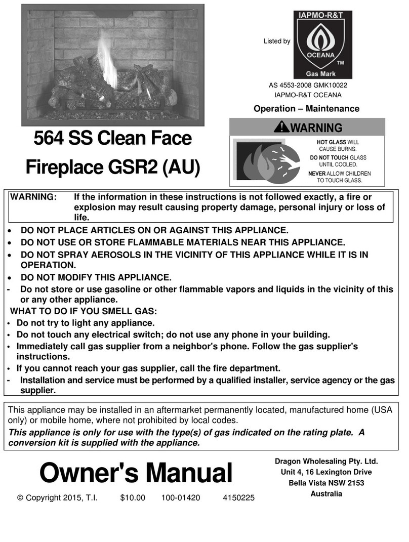 Travis Industries 564 Clean Face GSR2 User manual