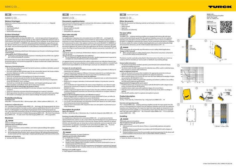 turck IMXK12-DI Series quick start guide