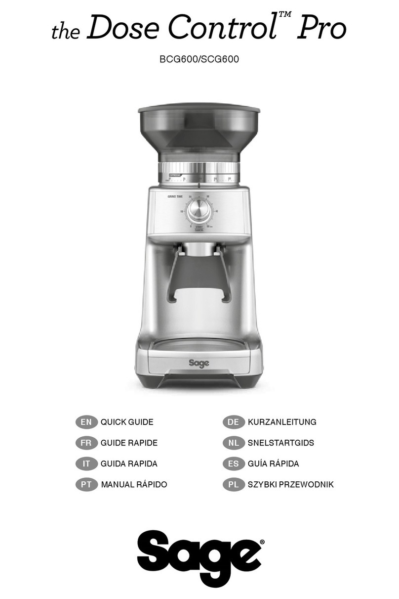 Sage BCG600 quick guide