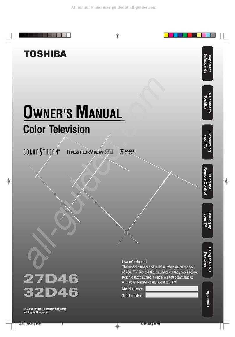 Toshiba 27D46 User manual