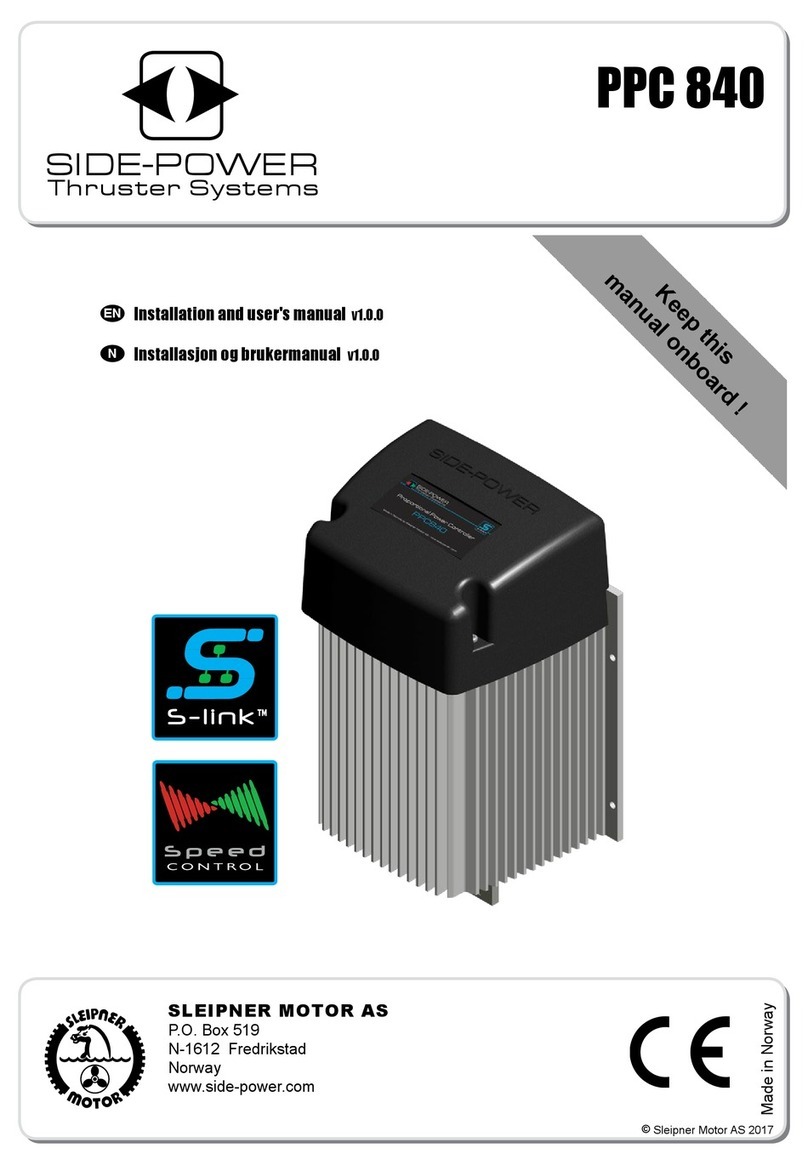 SLEIPNER MOTOR AS PPC 840 Installation and user manual