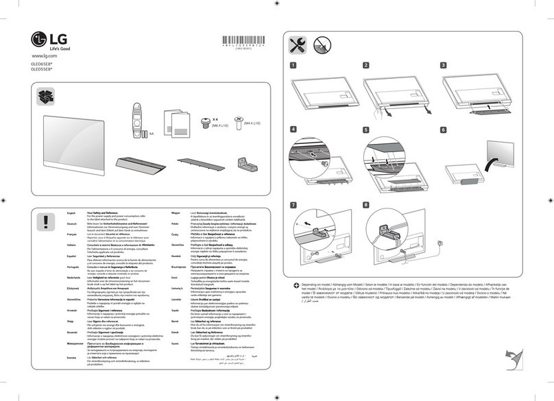 LG OLED55E8 Series User manual
