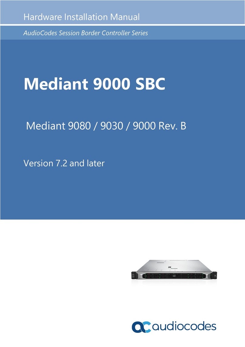 AudioCodes Mediant 9000 SBC Assembly instructions