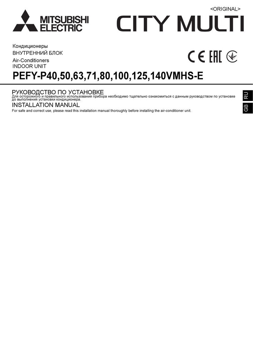 Mitsubishi Electric CITY MULTI PEFY-P140VMHS-E User manual